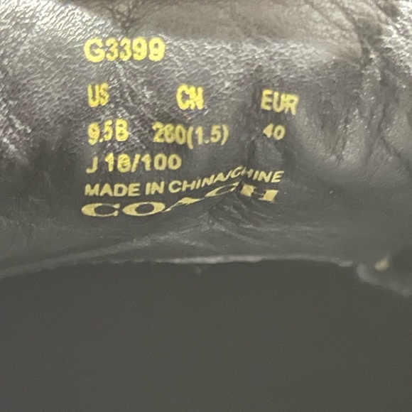 Coach Western Creeper Studded Leather Shoes G3399 Chalk Women’s Size 9.5 B RARE - Picture 11 of 11